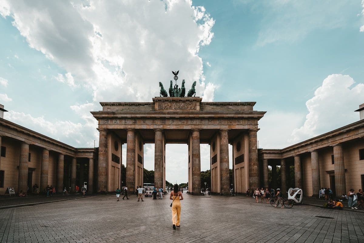 Puerta de Brandeburgo en Berlín, meta del Maratón de Berlín